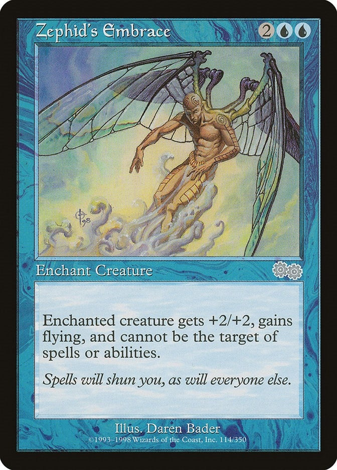 Image for Zephid's Embrace (Urza's Saga) (114) - Magic: The Gathering