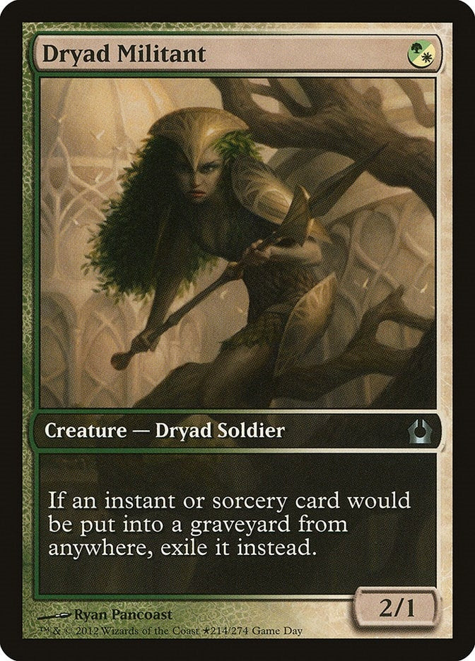 Image for Dryad Militant (Game Day & Store Championship Promos) (214) - Magic: The Gathering