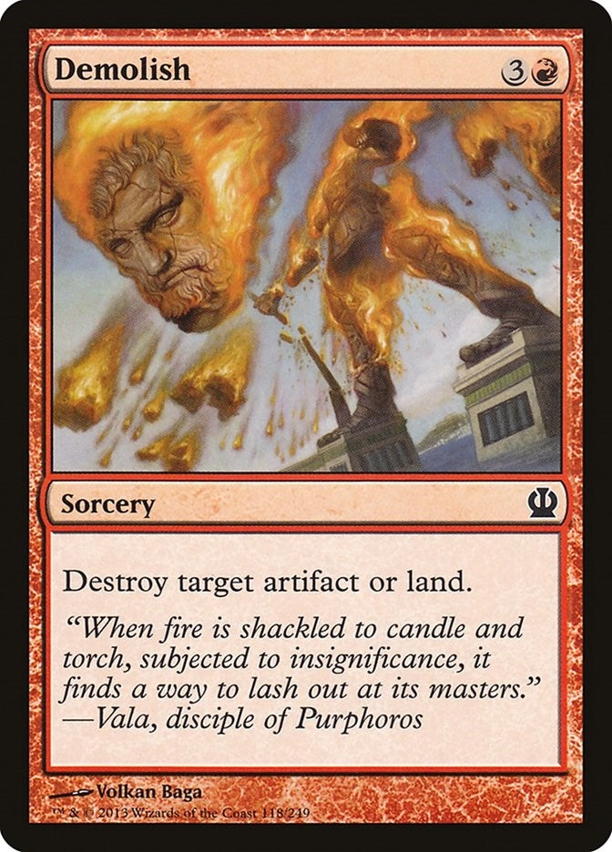 Image for Demolish (Theros) (118) - Magic: The Gathering