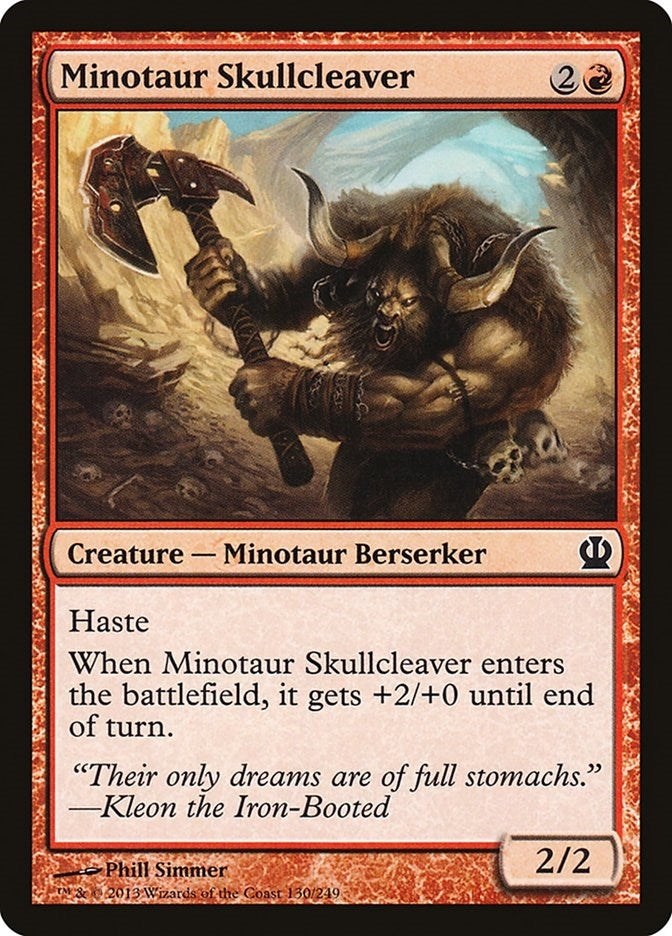 Image for Minotaur Skullcleaver (Theros) (130) - Magic: The Gathering