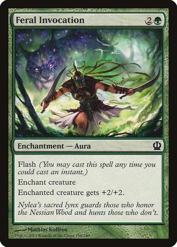Image for Feral Invocation (Theros) (158) - Magic: The Gathering