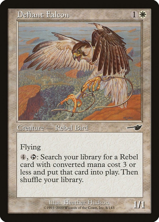 Image for Defiant Falcon (Nemesis) (6) - Magic: The Gathering