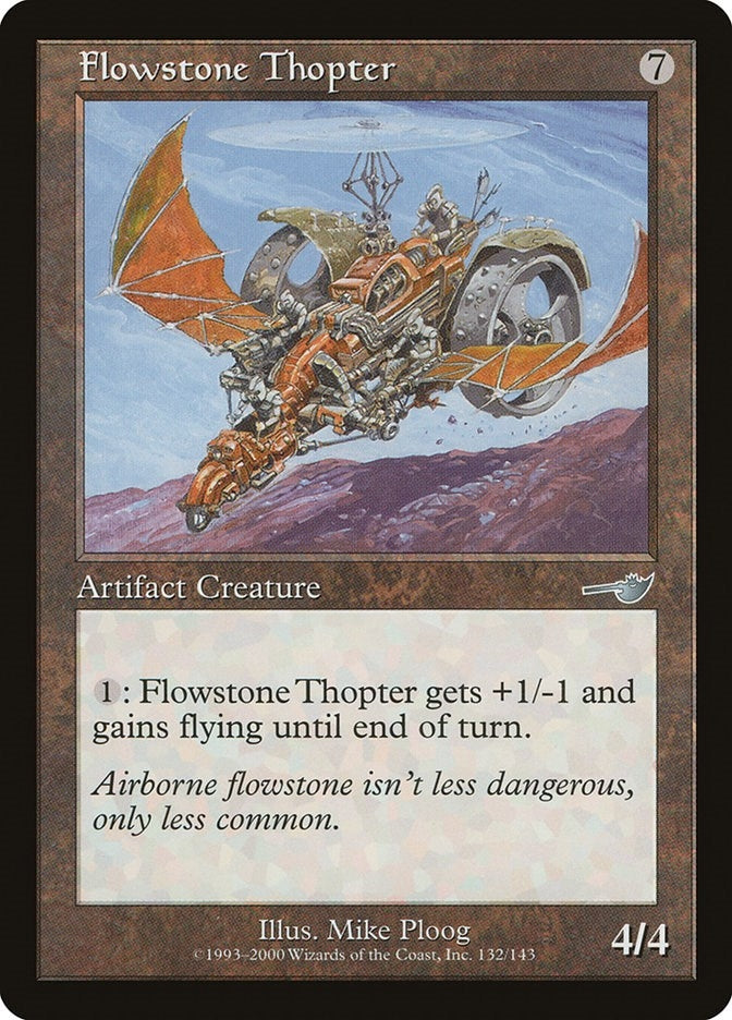 Image for Flowstone Thopter (Nemesis) (132) - Magic: The Gathering