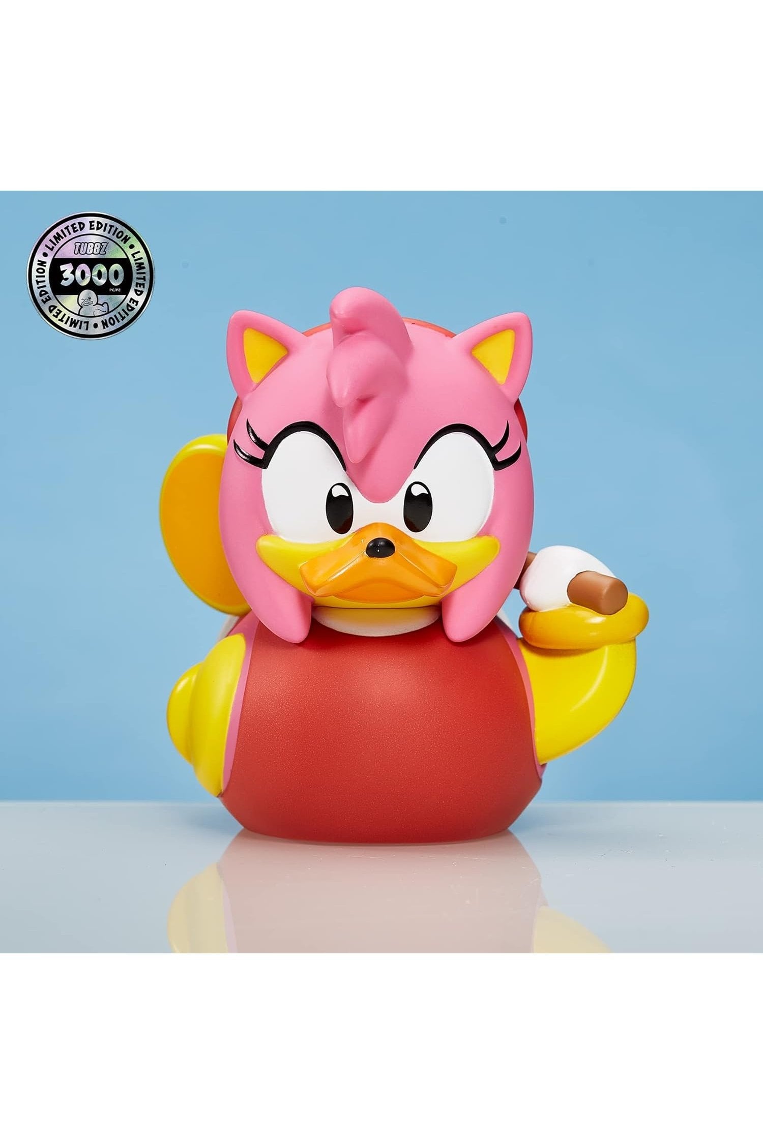 TUBBZ Boxed Limited Edition Sonic The Hedgehog Amy Collectable Vinyl Rubber Duck Figure