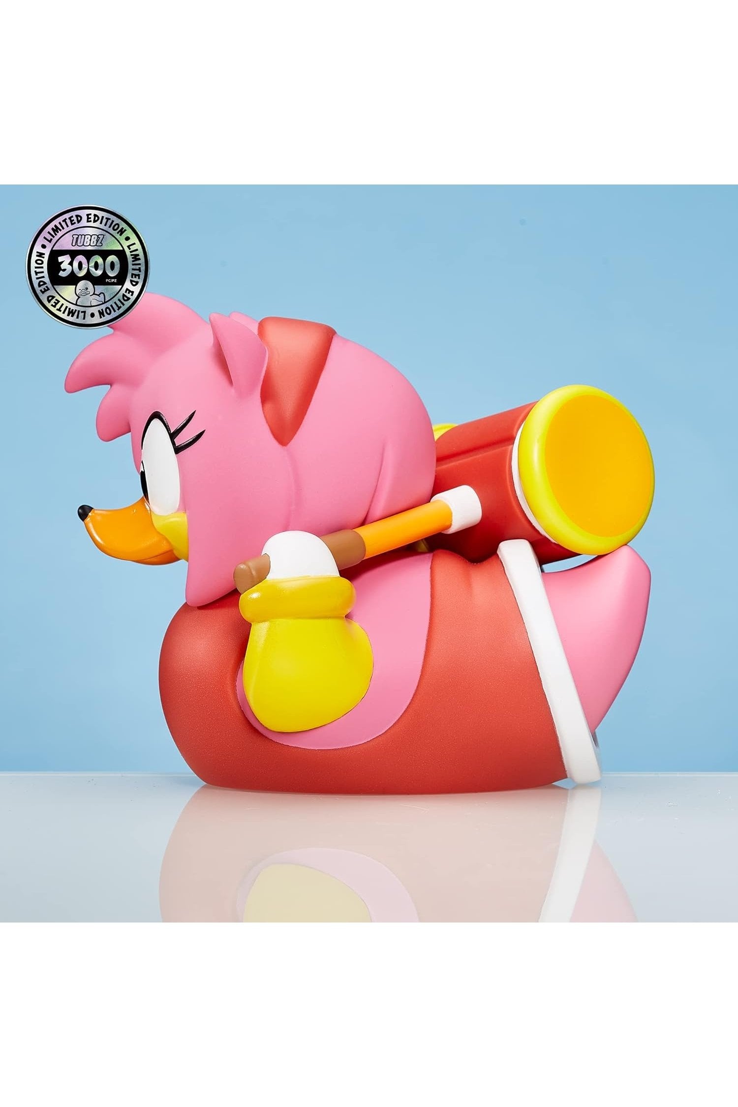 TUBBZ Boxed Limited Edition Sonic The Hedgehog Amy Collectable Vinyl Rubber Duck Figure