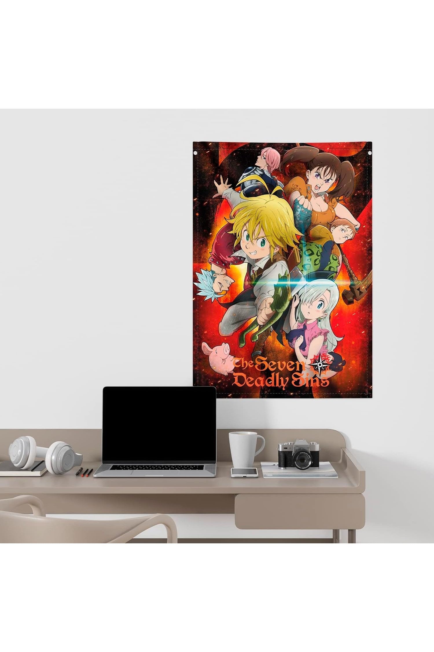 The Seven Deadly Sins Decorative Scroll Flag