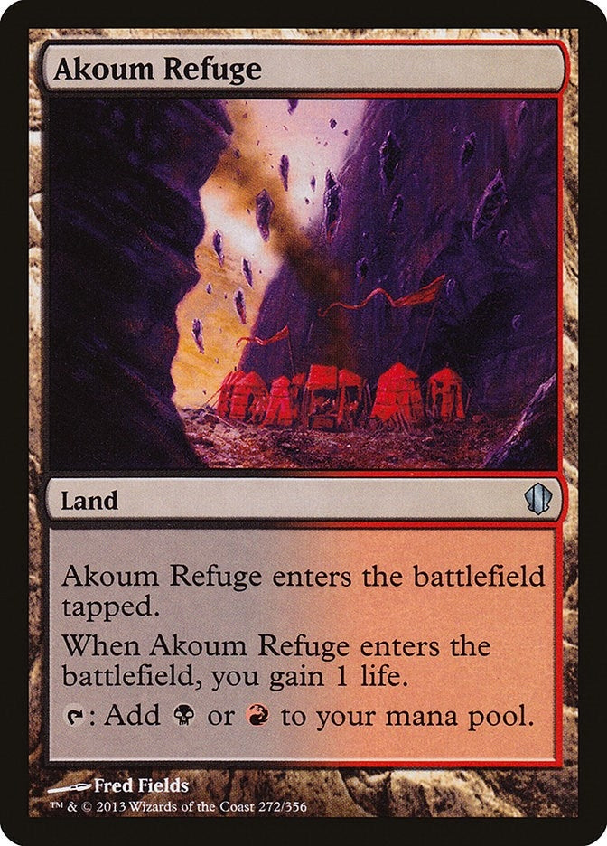 Image for Akoum Refuge (Commander 2013) (272) - Magic: The Gathering