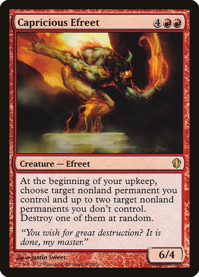 Image for Capricious Efreet (Commander 2013) (102) - Magic: The Gathering