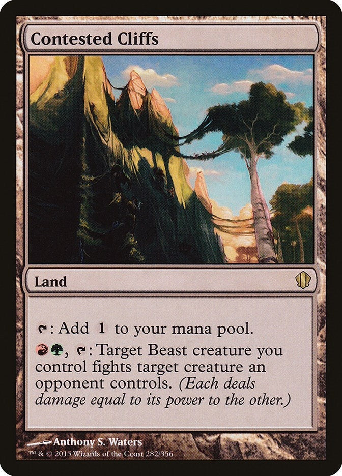 Image for Contested Cliffs (Commander 2013) (282) - Magic: The Gathering