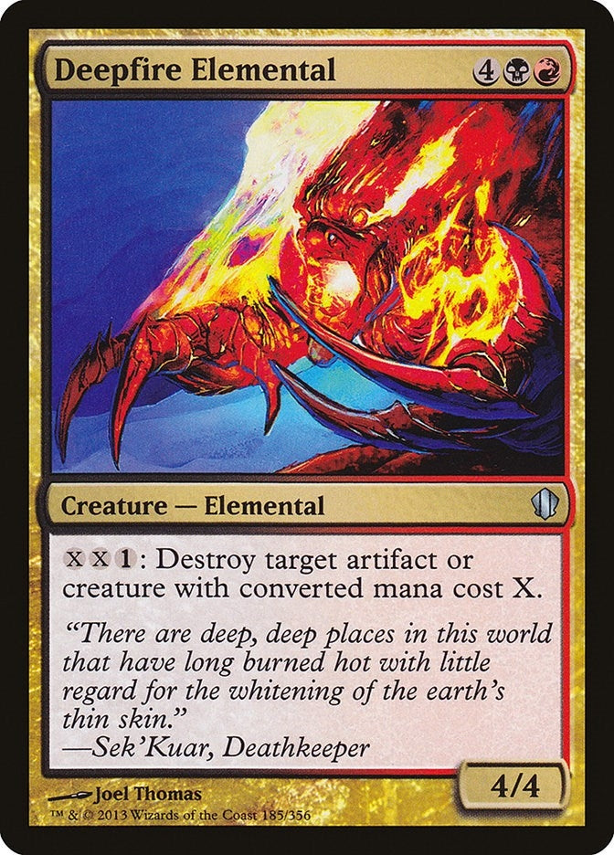 Image for Deepfire Elemental (Commander 2013) (185) - Magic: The Gathering