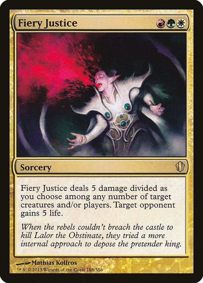 Image for Fiery Justice (Commander 2013) (188) - Magic: The Gathering