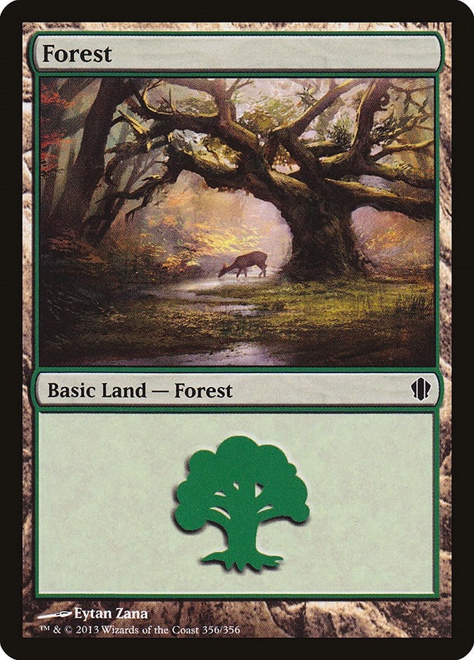 Image for Forest (356) (Commander 2013) (356) - Magic: The Gathering
