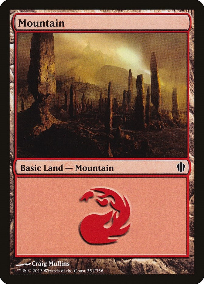 Image for Mountain (351) (Commander 2013) (351) - Magic: The Gathering