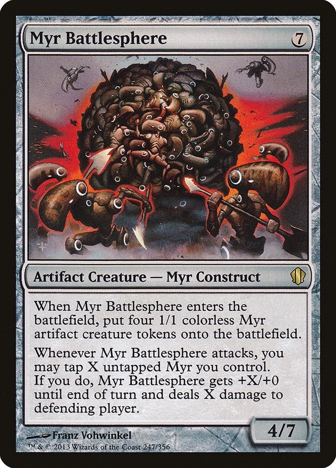 Image for Myr Battlesphere (Commander 2013) (247) - Magic: The Gathering