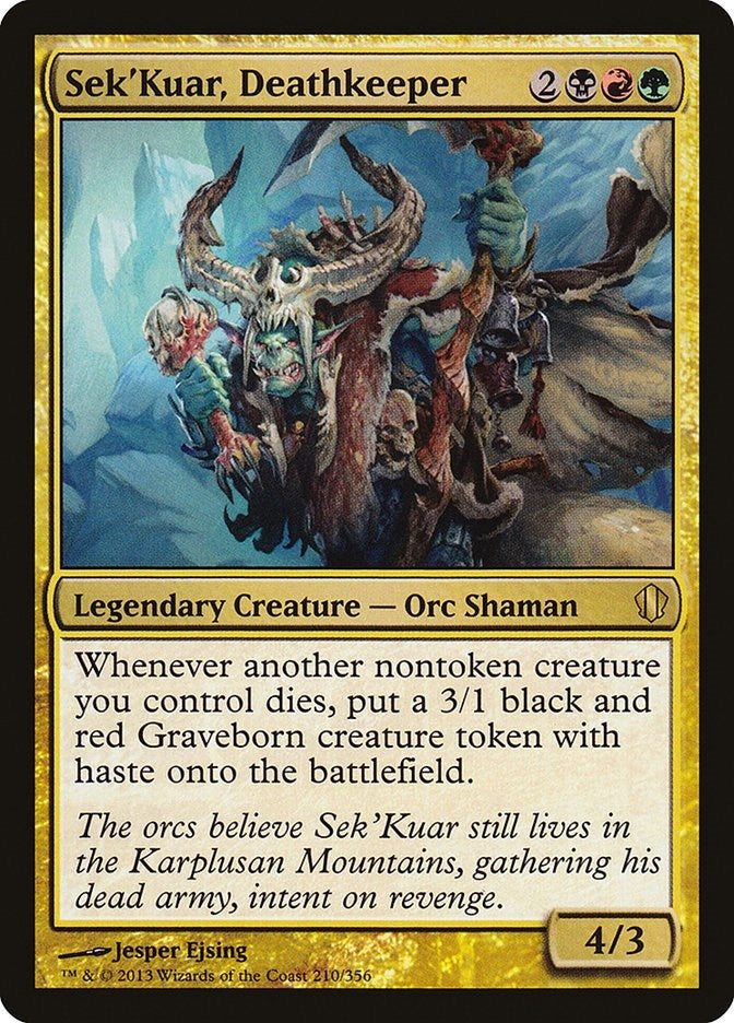 Image for Sek'Kuar, Deathkeeper (Commander 2013) (210) - Magic: The Gathering