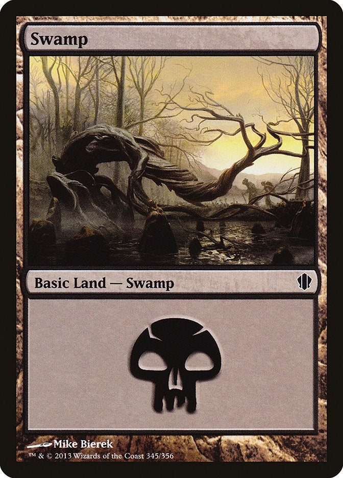 Image for Swamp (345) (Commander 2013) (345) - Magic: The Gathering