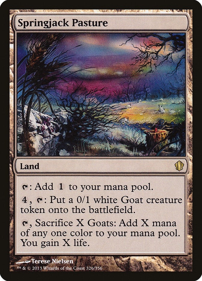 Image for Springjack Pasture (Commander 2013) (326) - Magic: The Gathering