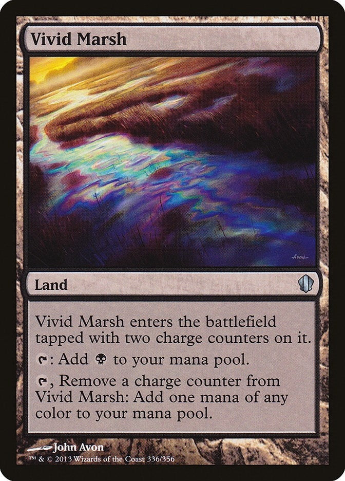 Image for Vivid Marsh (Commander 2013) (336) - Magic: The Gathering