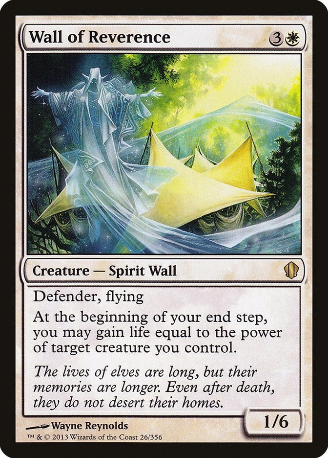 Image for Wall of Reverence (Commander 2013) (26) - Magic: The Gathering