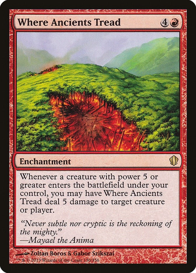 Image for Where Ancients Tread (Commander 2013) (130) - Magic: The Gathering