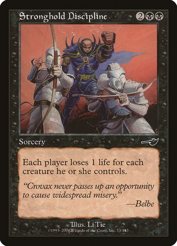 Image for Stronghold Discipline (Nemesis) (73) - Magic: The Gathering