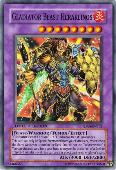 Image for Gladiator Beast Heraklinos (The Duelist Genesis) (TDGS-ENSE2) - YuGiOh