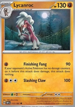 Lycanroc - Obsidian Flames (Uncommon) [OBF-117]