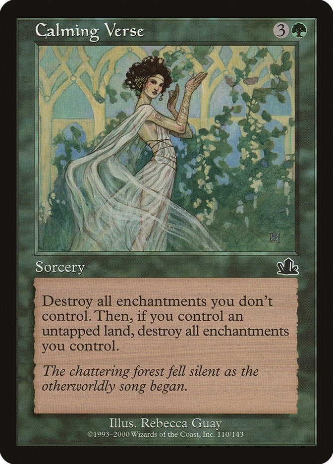 Image for Calming Verse (Prophecy) (110) - Magic: The Gathering