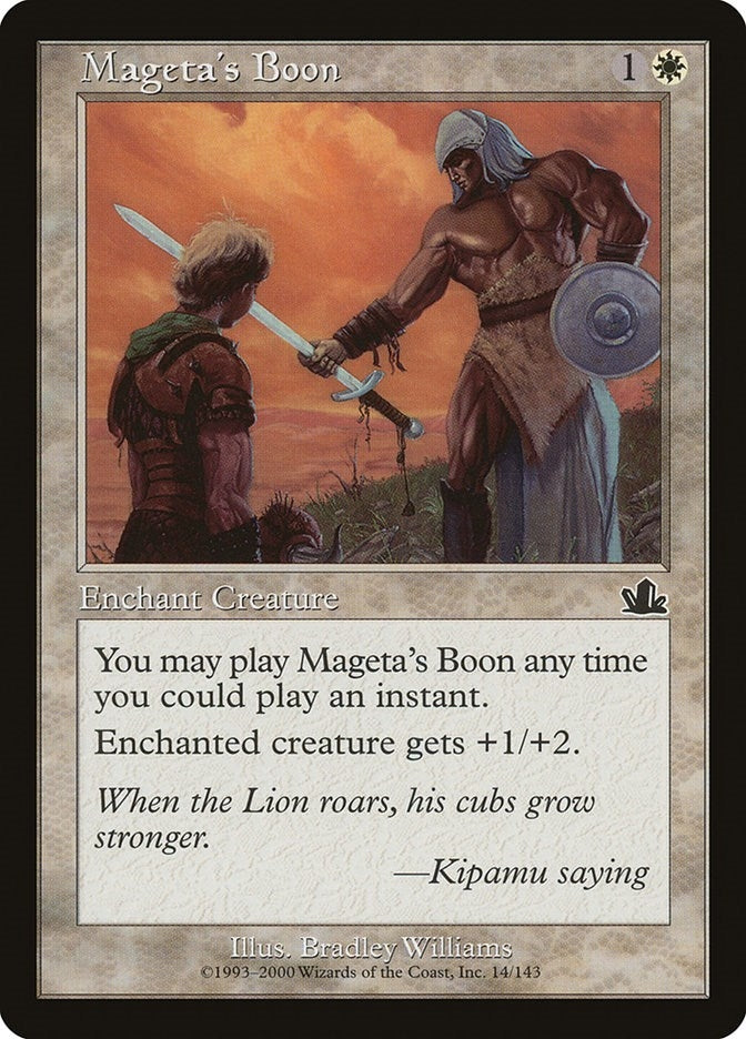 Image for Mageta's Boon (Prophecy) (14) - Magic: The Gathering