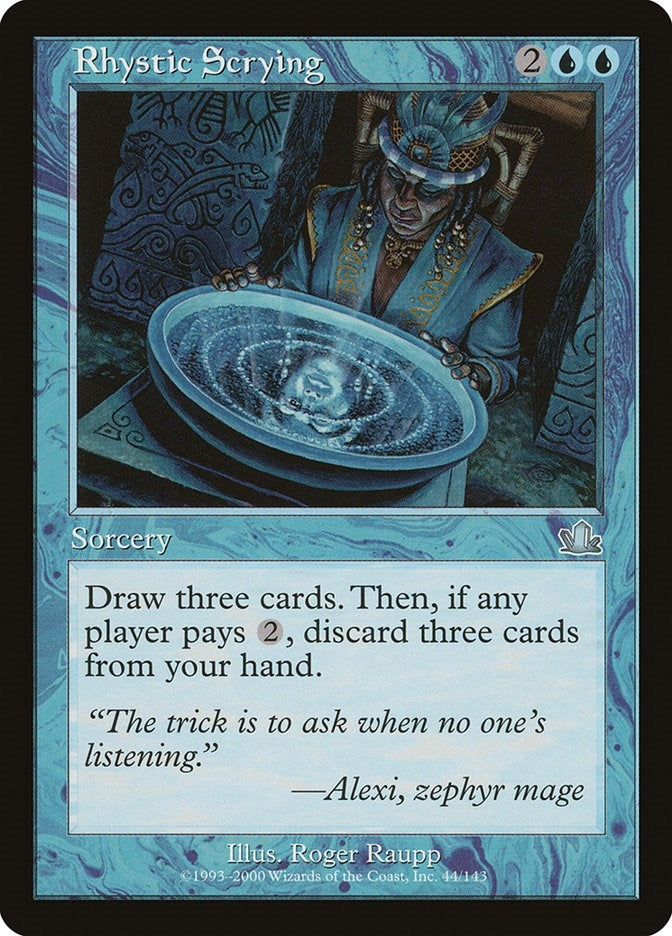 Image for Rhystic Scrying (Prophecy) (44) - Magic: The Gathering