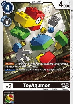 ToyAgumon (ST15-05) (V.1) - Starter Deck: Dragon of Courage (Common) [ST-15-005]