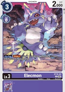 Elecmon (ST16-02) (V.1) - Starter Deck: Wolf of Friendship (Common) [ST-16-002]