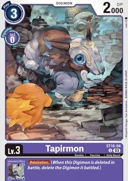 Tapirmon (ST16-04) (V.1) - Starter Deck: Wolf of Friendship (Uncommon) [ST-16-004]