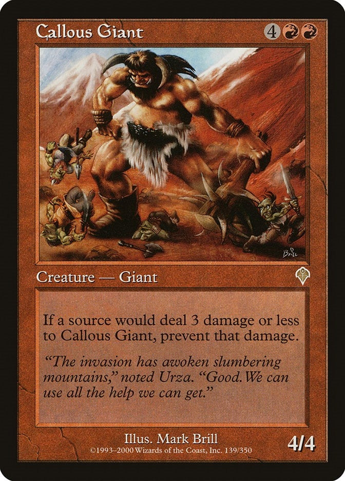 Image for Callous Giant (Invasion) (139) - Magic: The Gathering