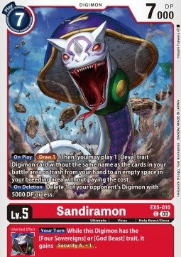 Sandiramon (EX5-010) - Animal Colosseum (Common) [EX-05-010]