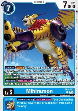 Mihiramon (EX5-022) - Animal Colosseum (Common) [EX-05-022]