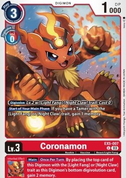 Coronamon (EX5-007) (V.1) - Animal Colosseum (Uncommon) [EX-05-007]