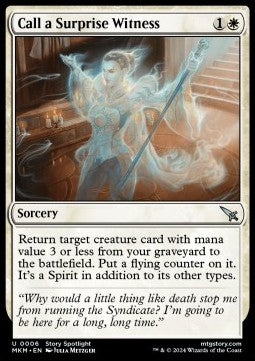 Call a Surprise Witness - Murders at Karlov Manor (Uncommon) [MKM-6]