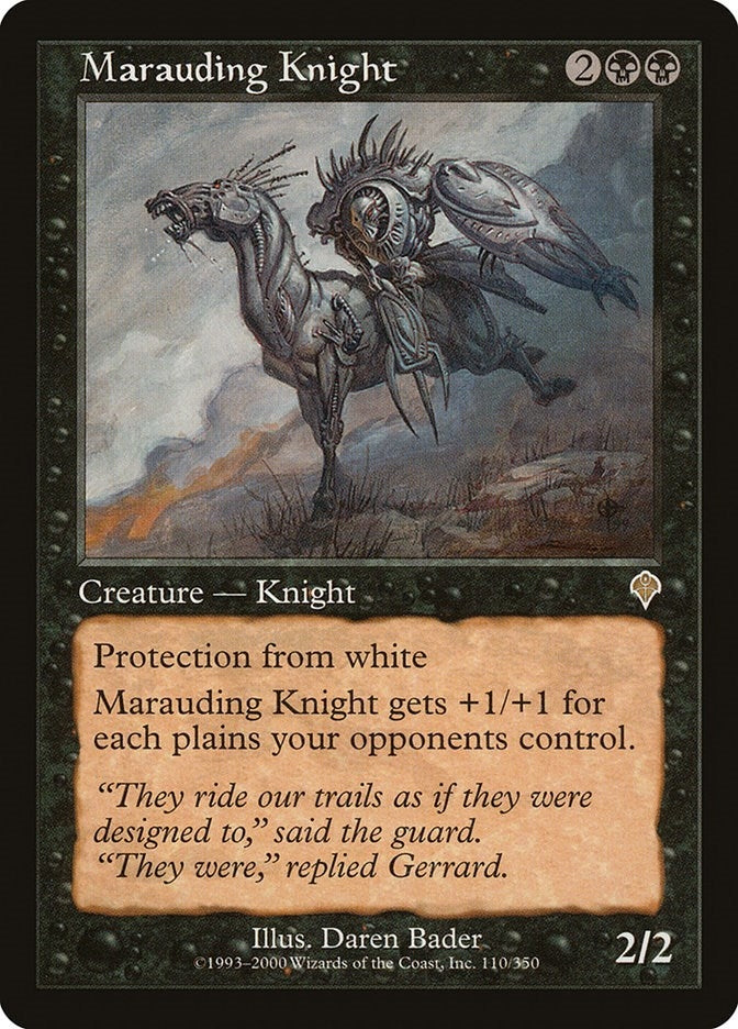 Image for Marauding Knight (Invasion) (110) - Magic: The Gathering