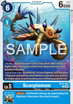 Scorpiomon (BT15-027) - Exceed Apocalypse (Common) [BT-15-027]