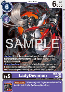 LadyDevimon (BT15-077) - Exceed Apocalypse (Common) [BT-15-077]