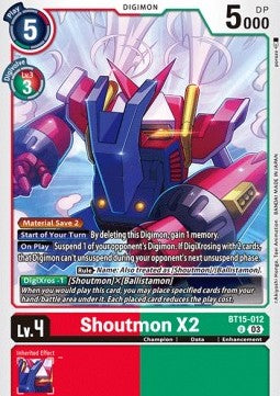 Shoutmon X2 (BT15-012) - Exceed Apocalypse (Uncommon) [BT-15-012]