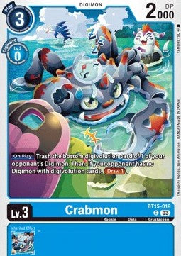 Crabmon (BT15-019) - Exceed Apocalypse (Common) [BT-15-019]