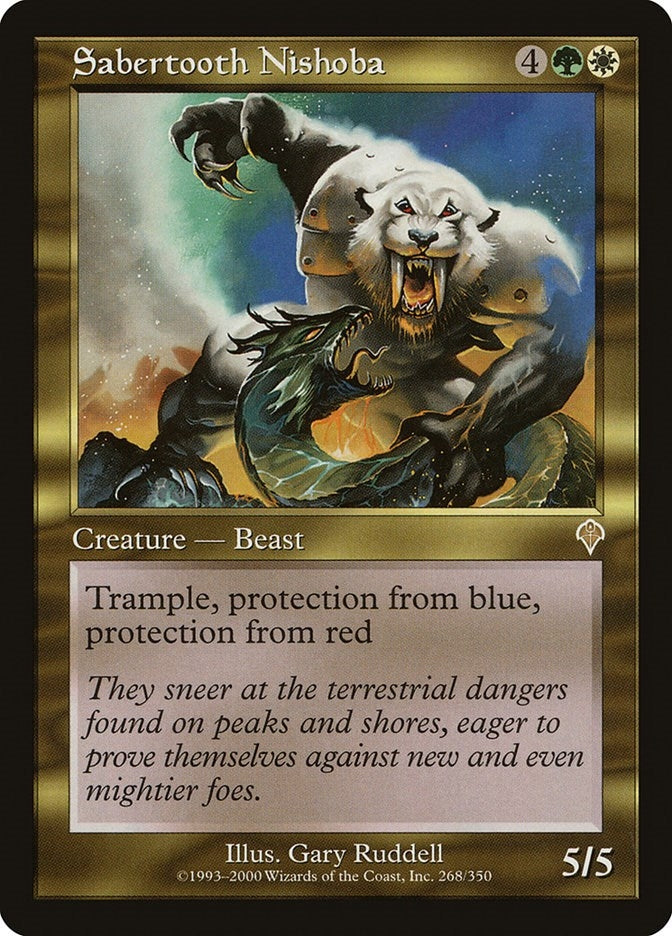 Image for Sabertooth Nishoba (Invasion) (268) - Magic: The Gathering