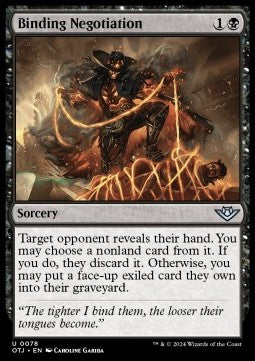 Binding Negotiation - Outlaws of Thunder Junction (Uncommon) [OTJ-78]