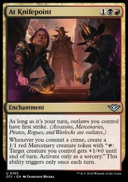 At Knifepoint - Outlaws of Thunder Junction (Uncommon) [OTJ-193]