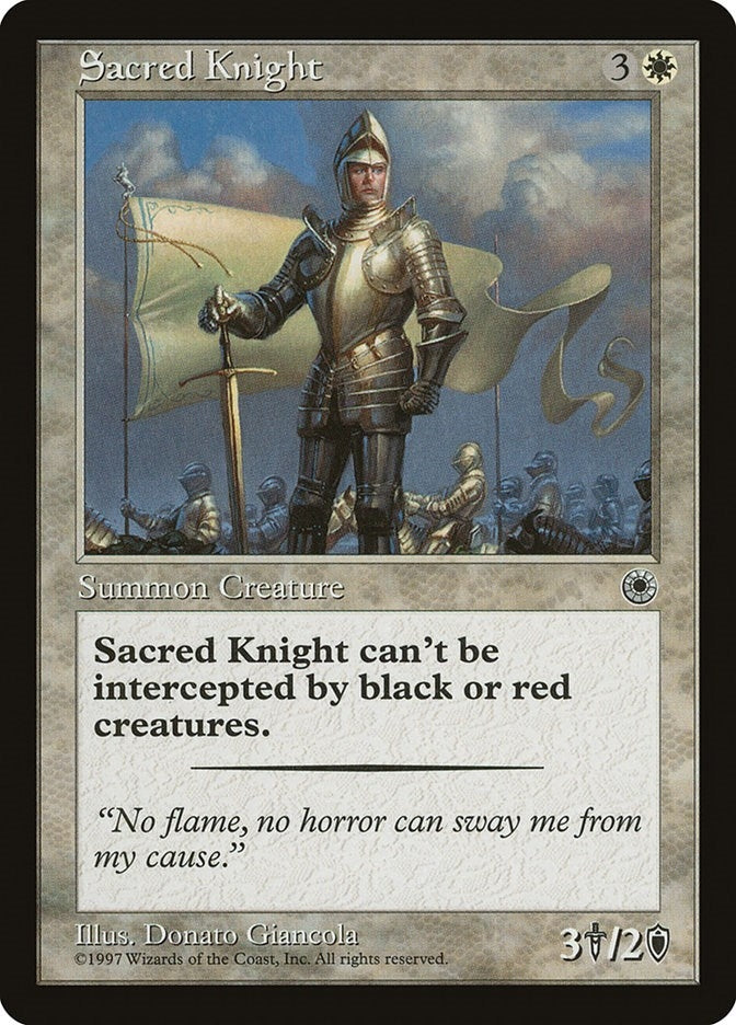 Image for Sacred Knight (Portal) - Magic: The Gathering
