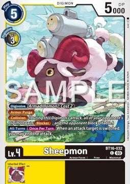 Sheepmon (BT16-032) - Beginning Observer (Common) [BT-16-032]