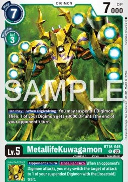 MetallifeKuwagamon (BT16-045) - Beginning Observer (Uncommon) [BT-16-045]