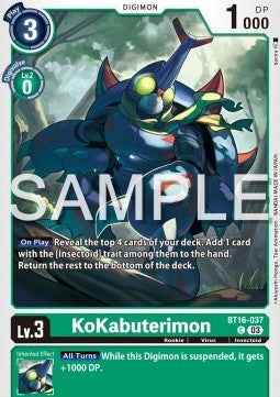 KoKabuterimon (BT16-037) - Beginning Observer (Common) [BT-16-037]